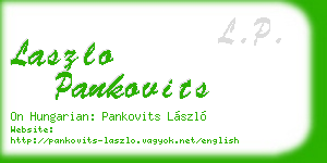 laszlo pankovits business card