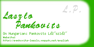 laszlo pankovits business card